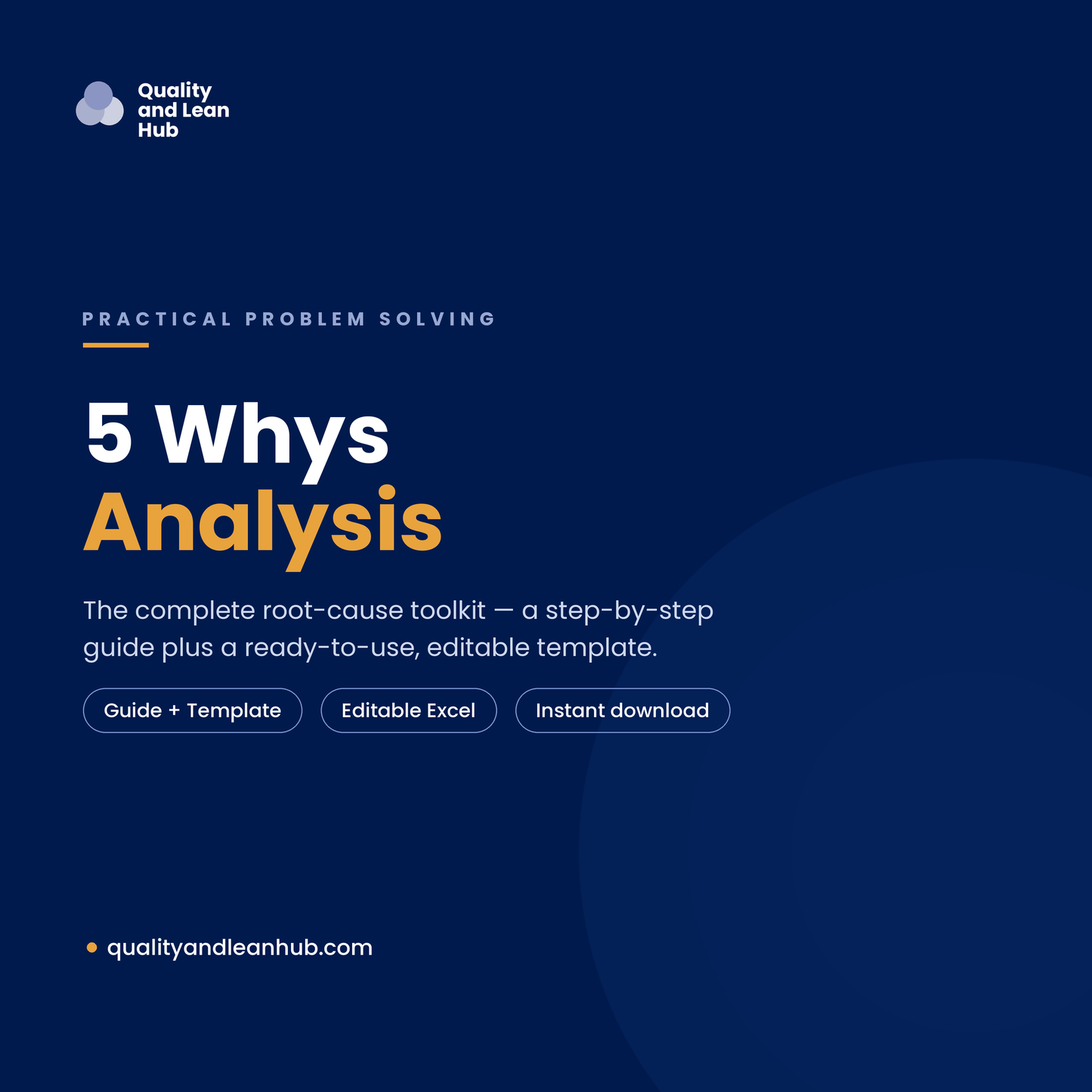 5 WHYS ANALYSIS — ROOT CAUSE TOOLKIT